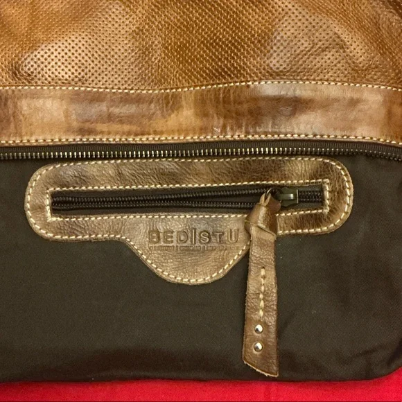 Bed Stu Tan Leather Shoulder Bag - Picture 6 of 8